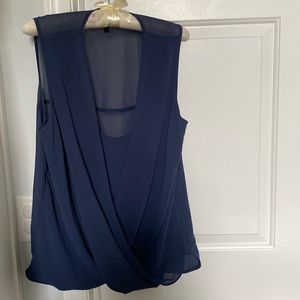 KUT From the Kloth Navy Blue Blouse